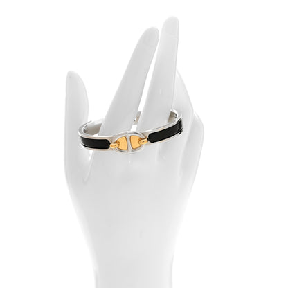 Hermes Enamel Mini Clic Chaine d'Ancre Bracelet PM Black 2 of 4