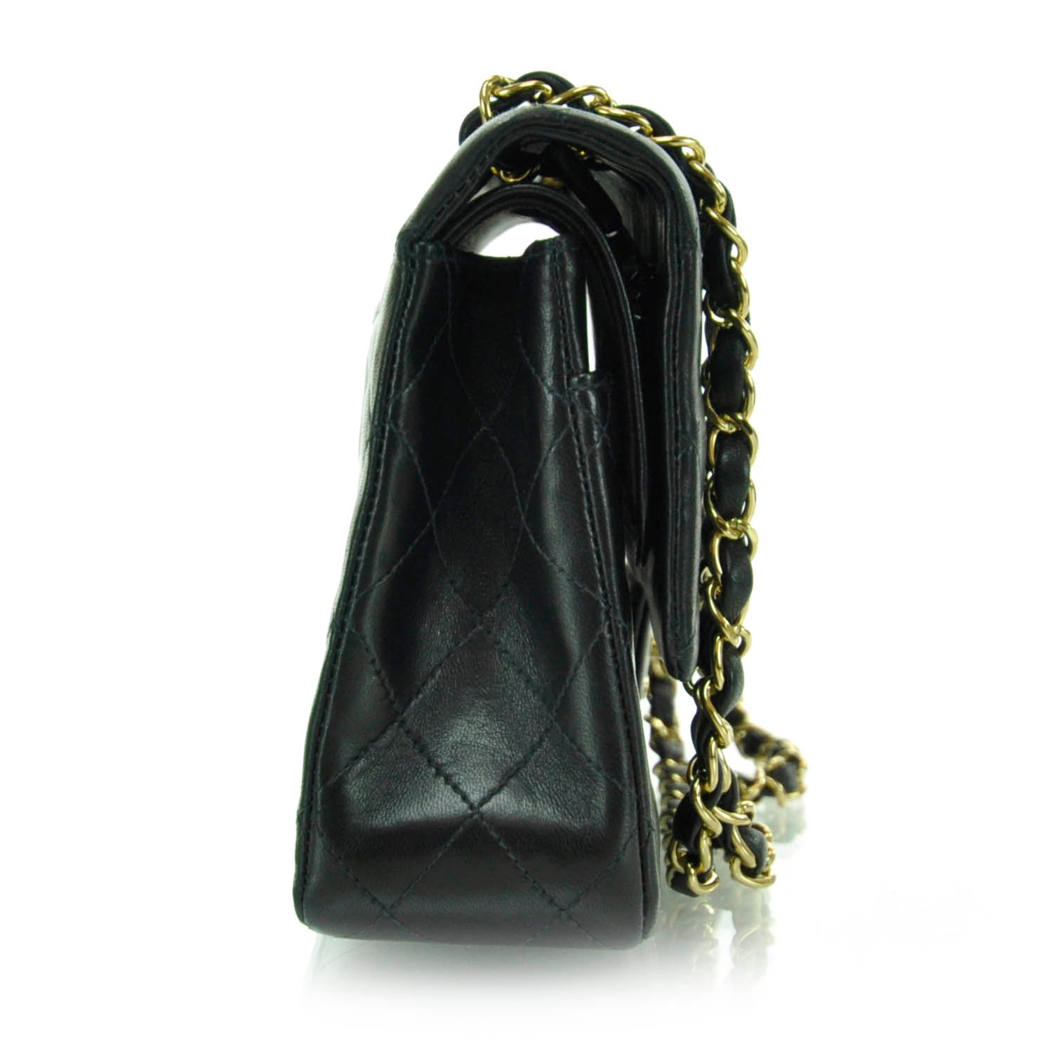 Chanel Lambskin Quilted Small Double Flap Black 5 of 11