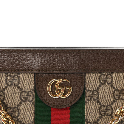 Gucci GG Supreme Monogram Web Medium Ophidia Chain Shoulder Bag Brown 8 of 10
