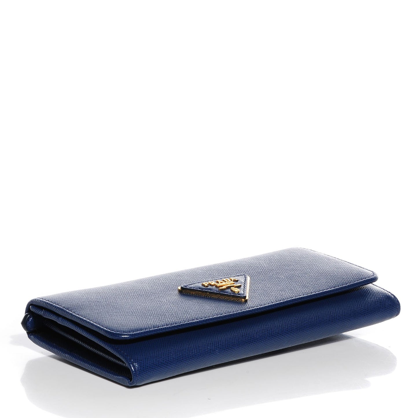 Saffiano Triangle Continental Flap Wallet Bleuette