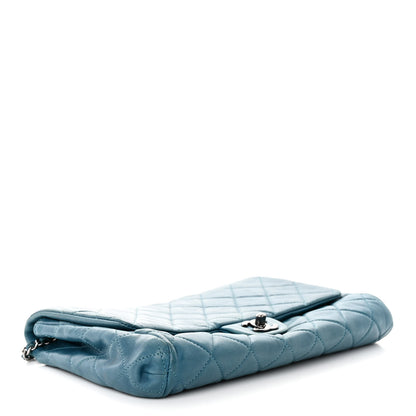 Chanel Lambskin Quilted Clutch with Chain Flap Turquoise 4 of 11