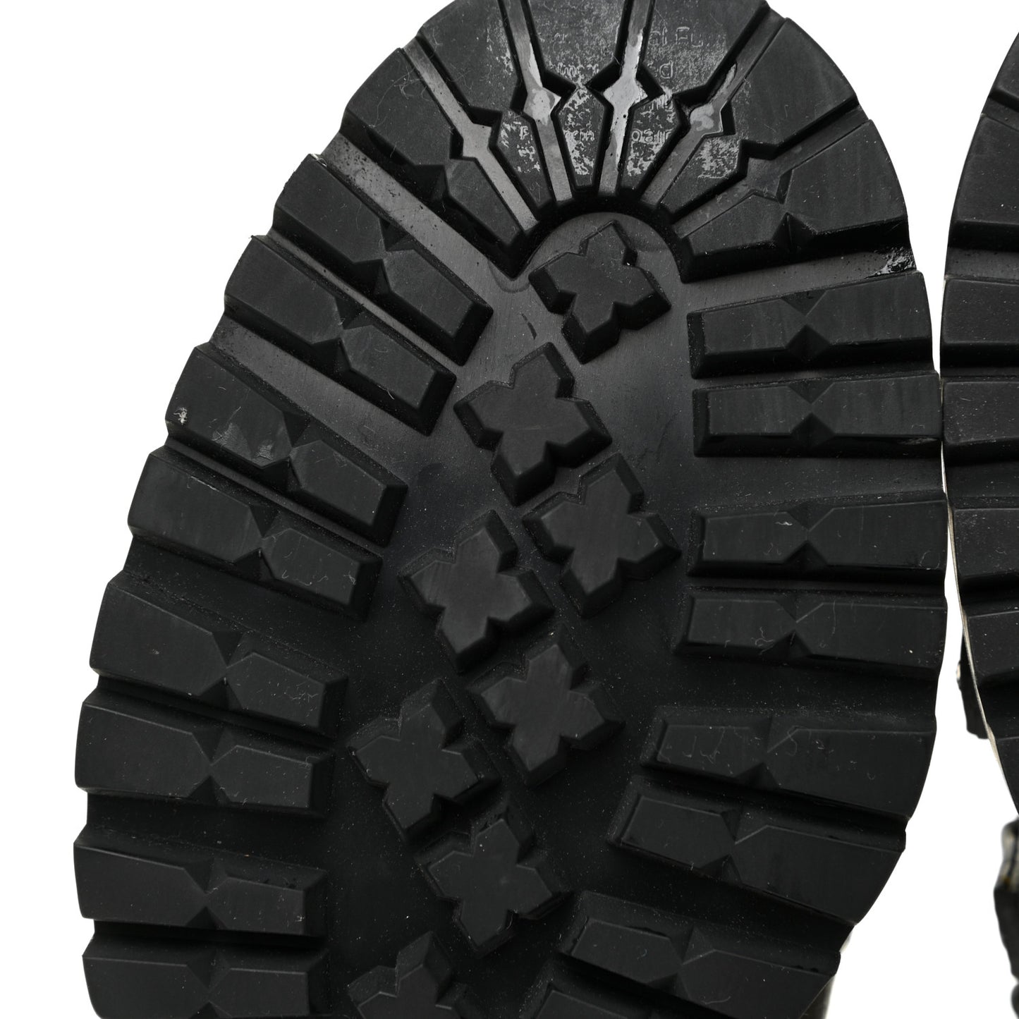 Grainy Calfskin Shearling Hillary Flat Boots 38.5 Dark Grey