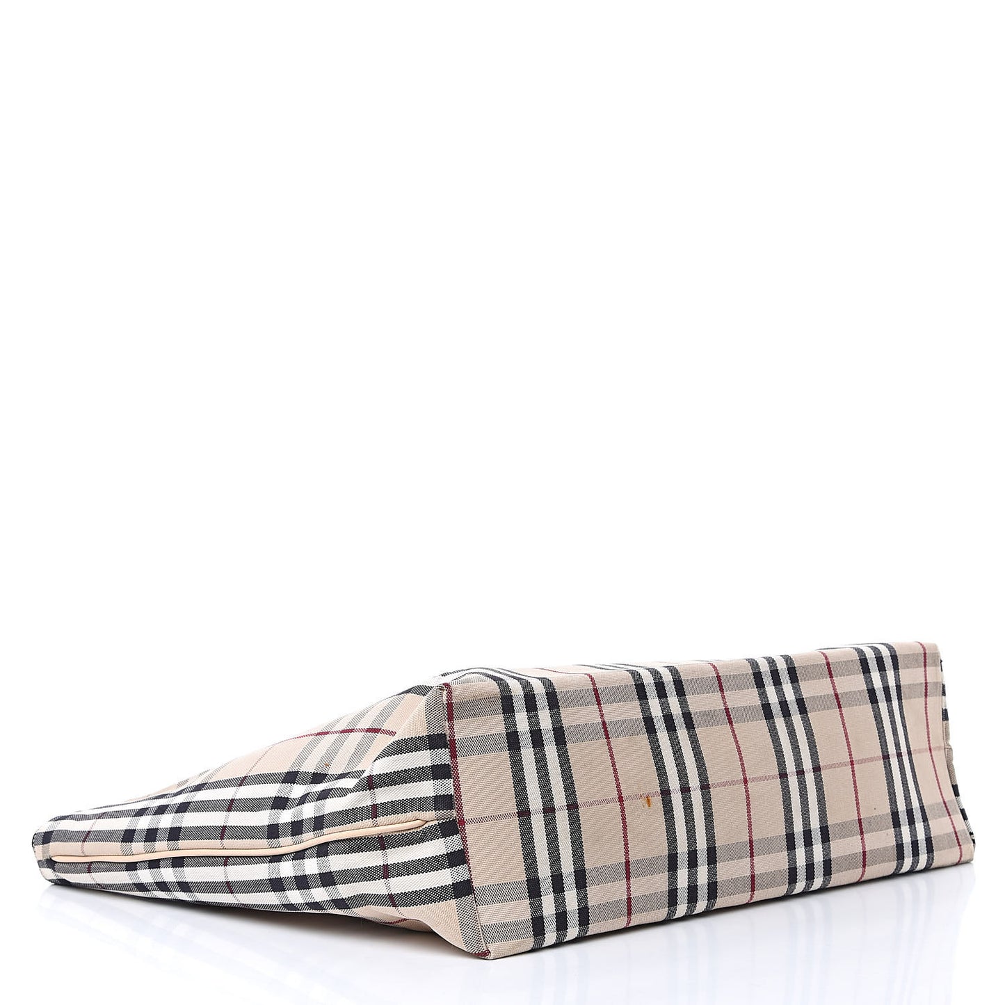 Canvas House Check Front Pocket Tote Beige