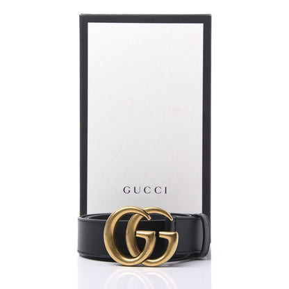 Gucci Calfskin Double G 30mm Belt 80 32 Black 6 of 6