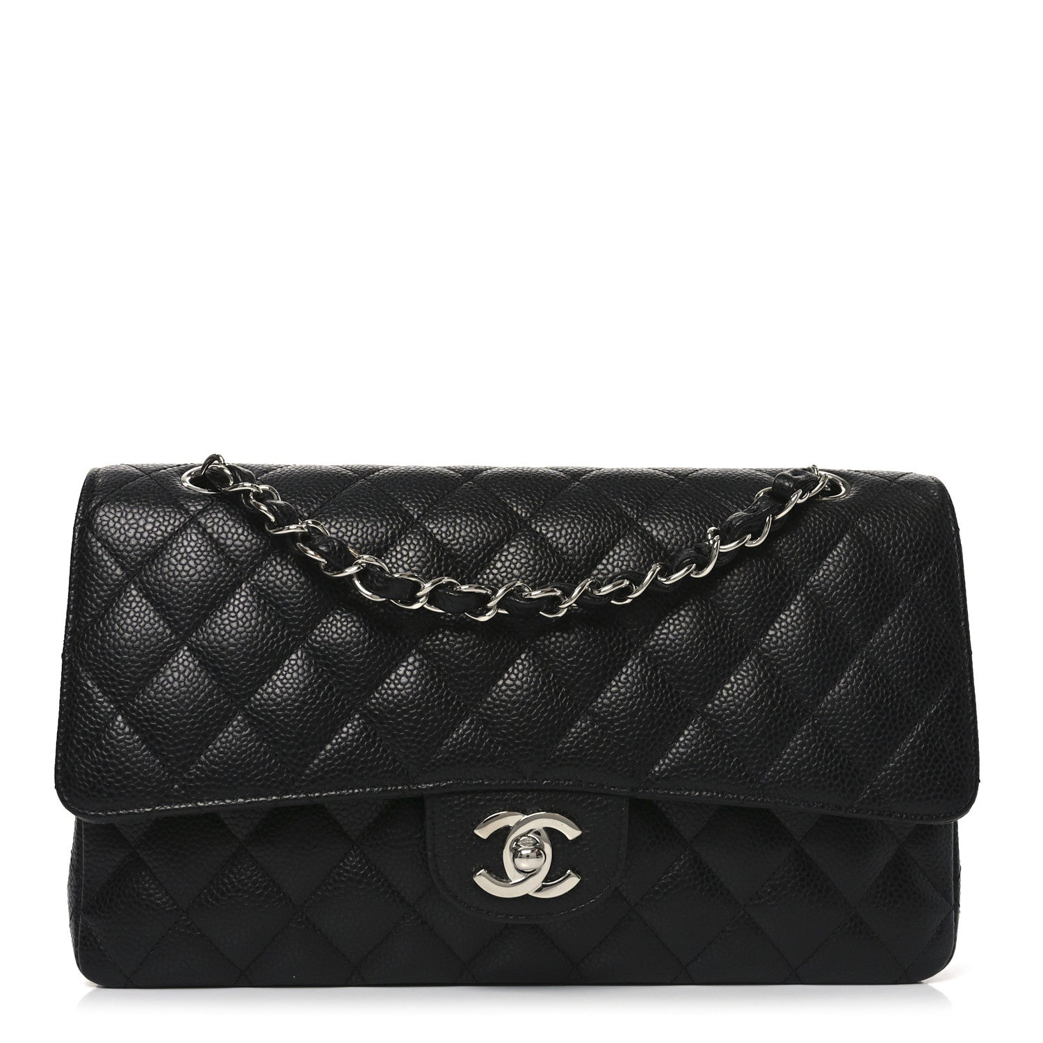 Chanel Caviar Quilted Medium Double Flap Black 1 of 10
