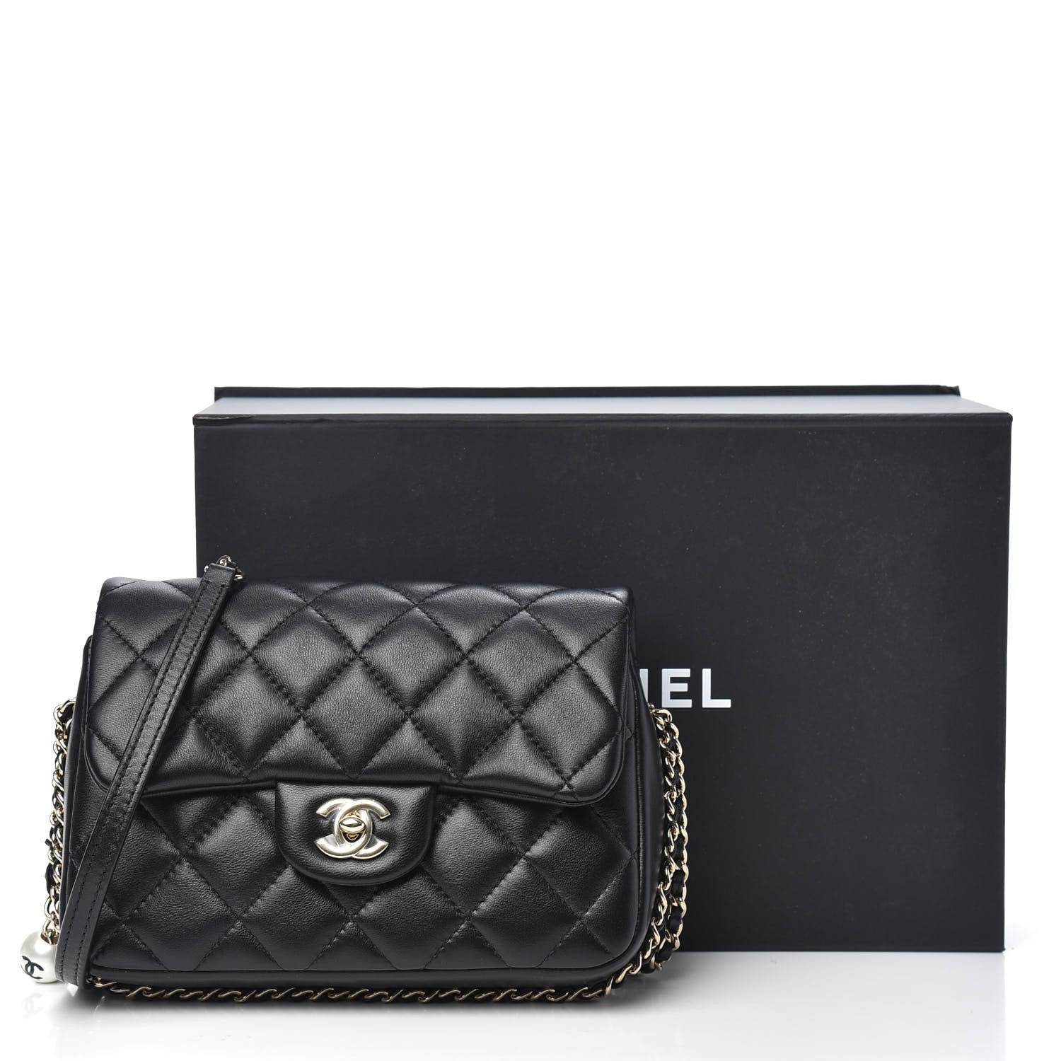 Chanel Lambskin Quilted Small My Precious Flap Black 11 of 11