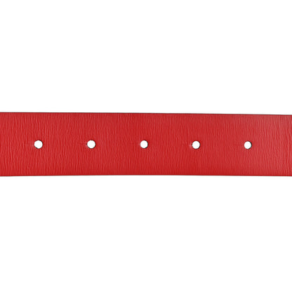 Valentino Garavani Glossy Calfskin VLogo Reversible 40mm Belt 90 36 White Rouge Pur 6 of 7