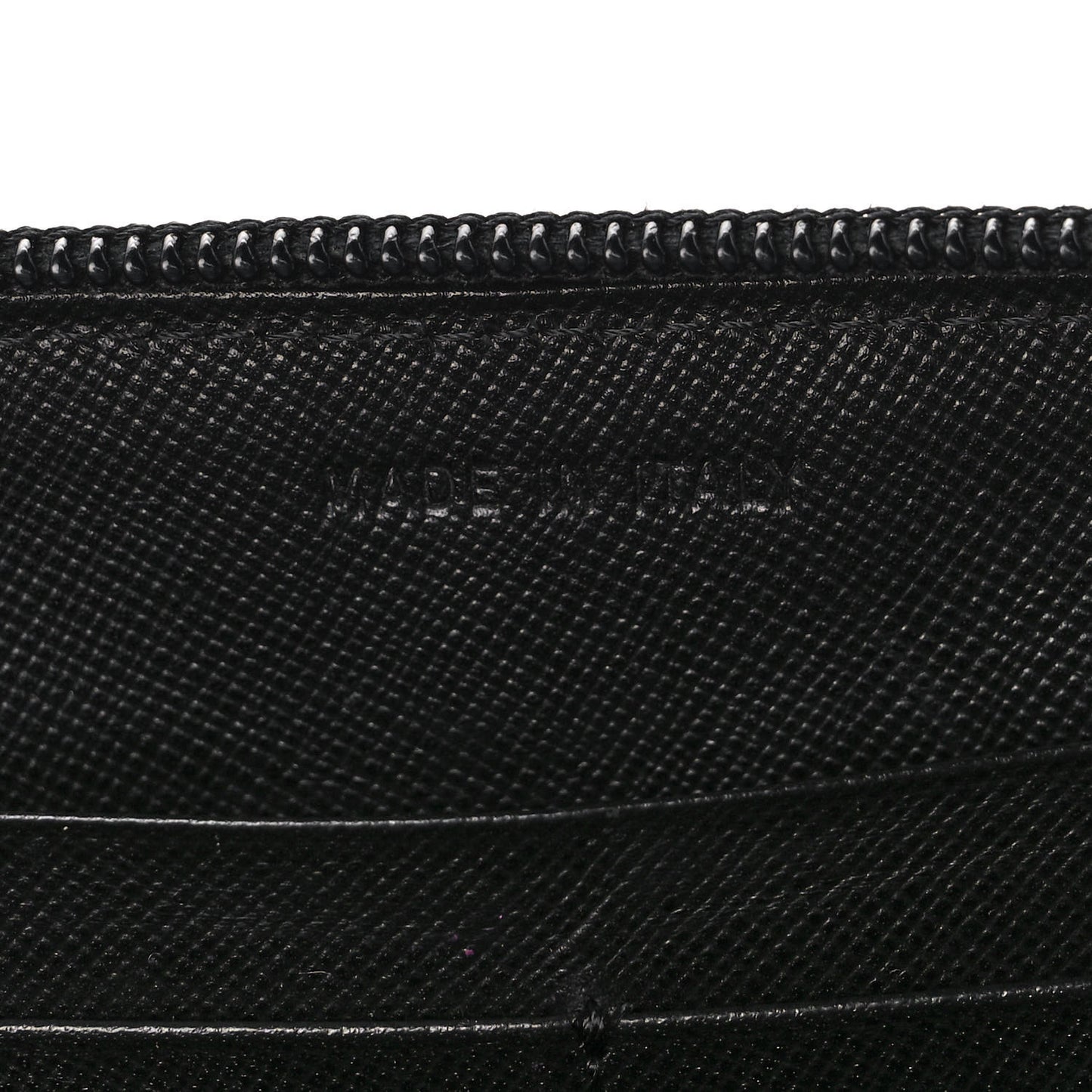 Tessuto Nylon Zip Around Wallet Black