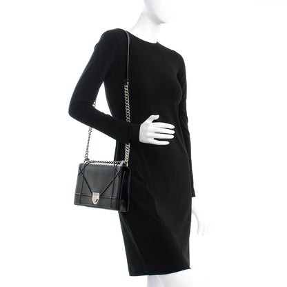 Christian Dior Lambskin Medium Diorama Flap Bag Black 2 of 8