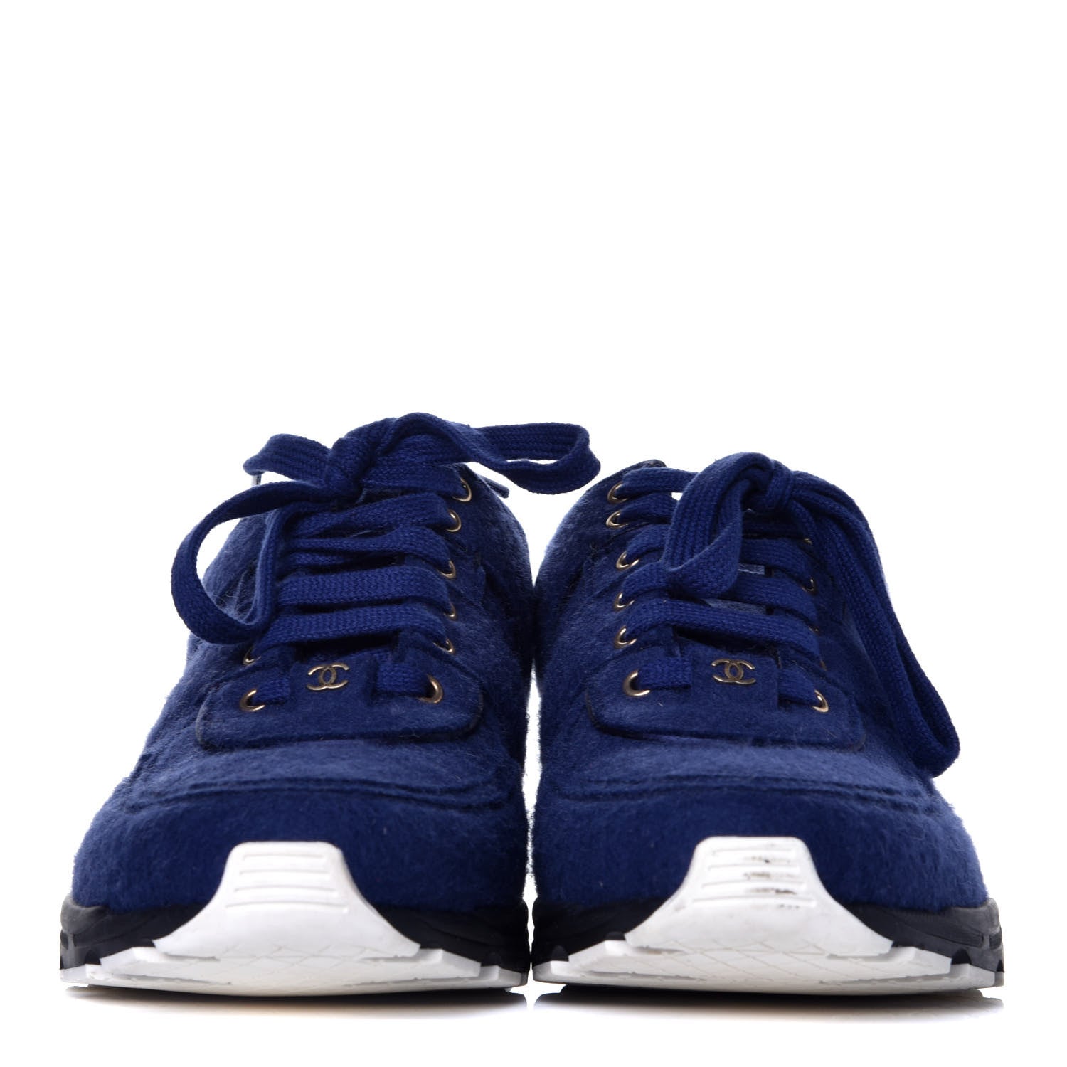 Chanel Wool Mens Sneakers 42 Blue 2 of 8