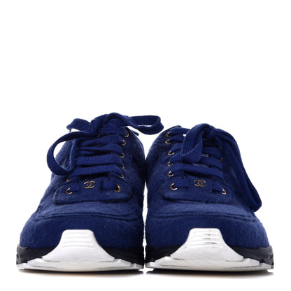 Chanel Wool Mens Sneakers 42 Blue 2 of 8