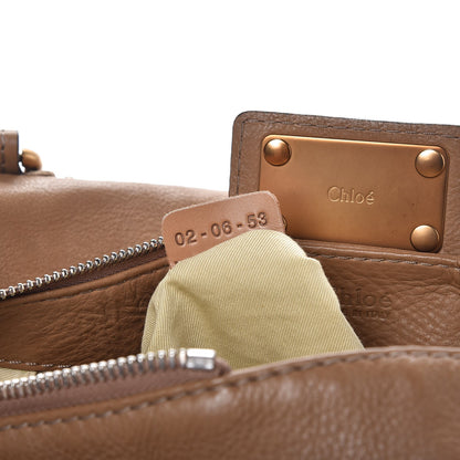 Chloe Calfskin Paddington Front Pocket Tote Taupe 7 of 8