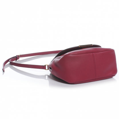 Fendi Vitello Small Messenger Bag Amarena 4 of 9