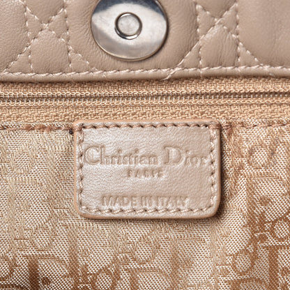 Bottega Veneta CHRISTIAN DIOR Lambskin Cannage Lady Dior Shoulder Bag Beige 8 of 10
