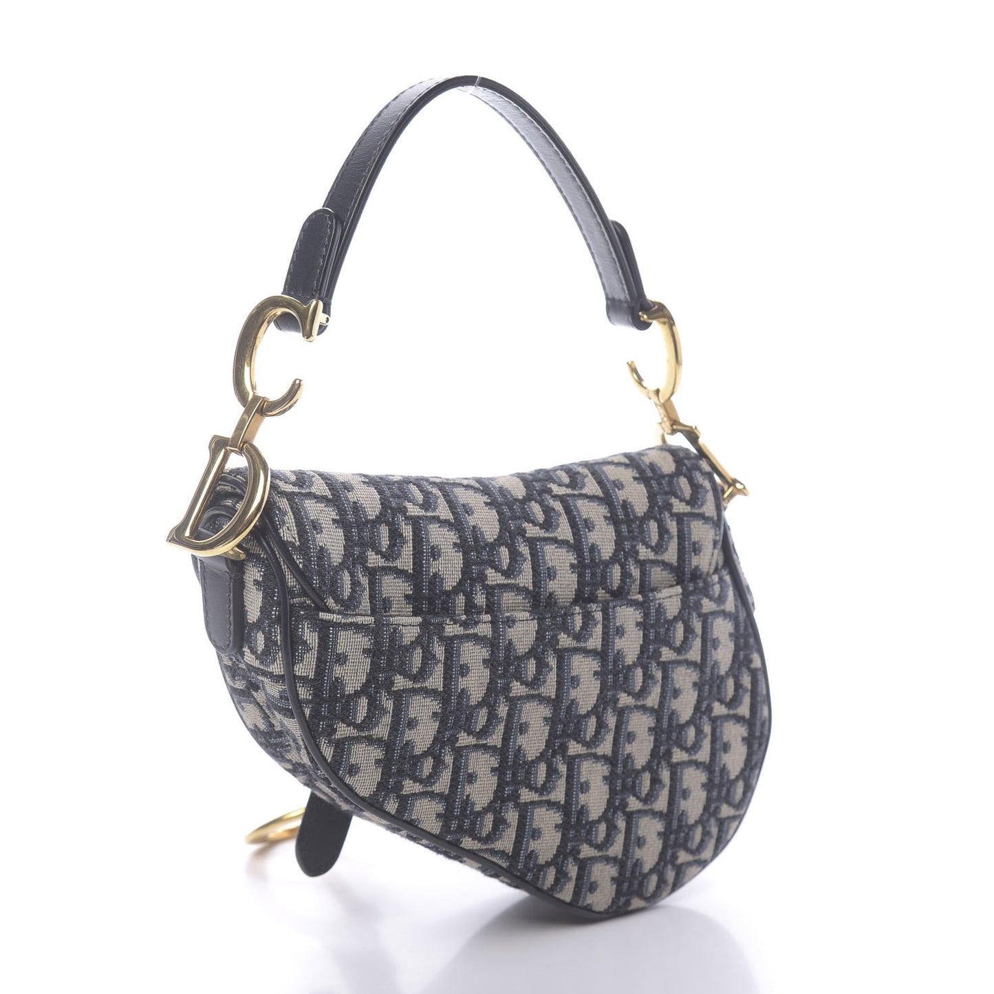 Oblique Mini Saddle Bag Blue