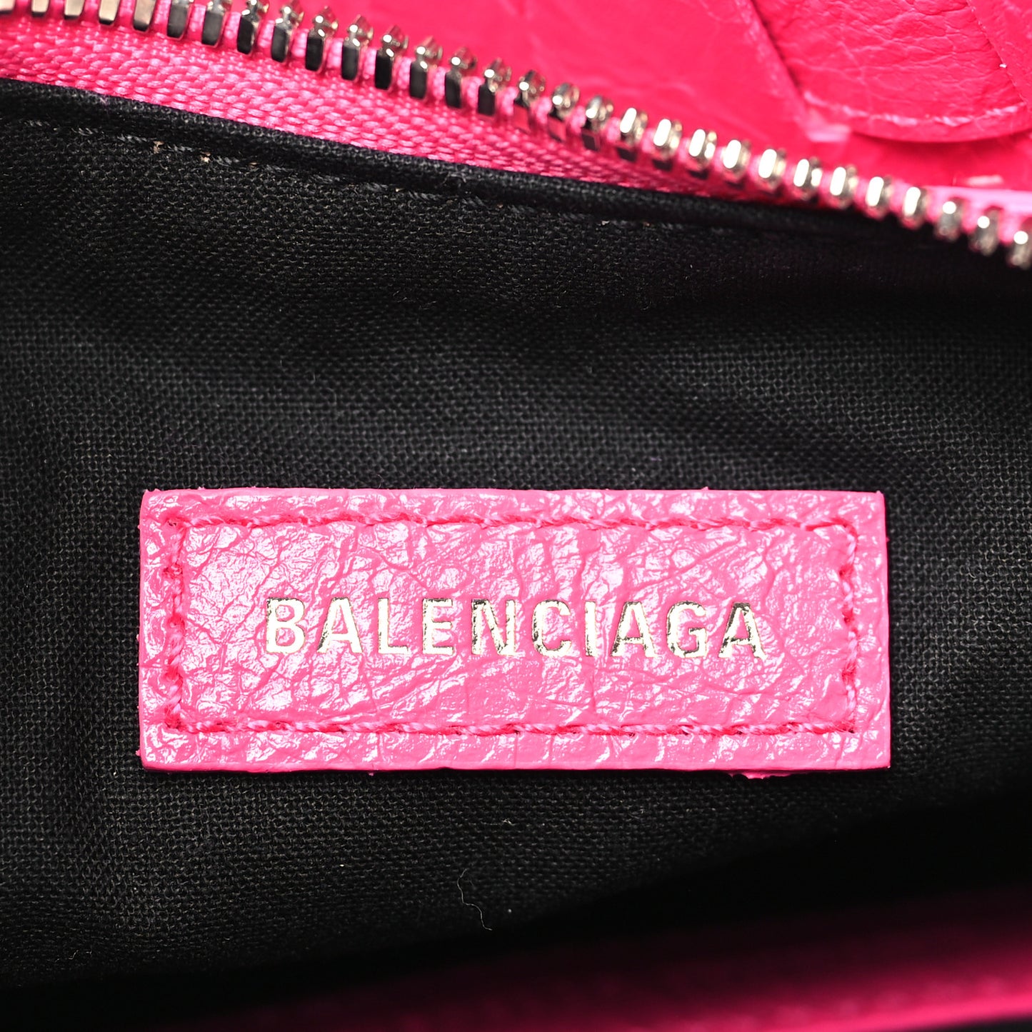 Agneau Arena Le Cagole Shoulder Bag XS Fluo Pink