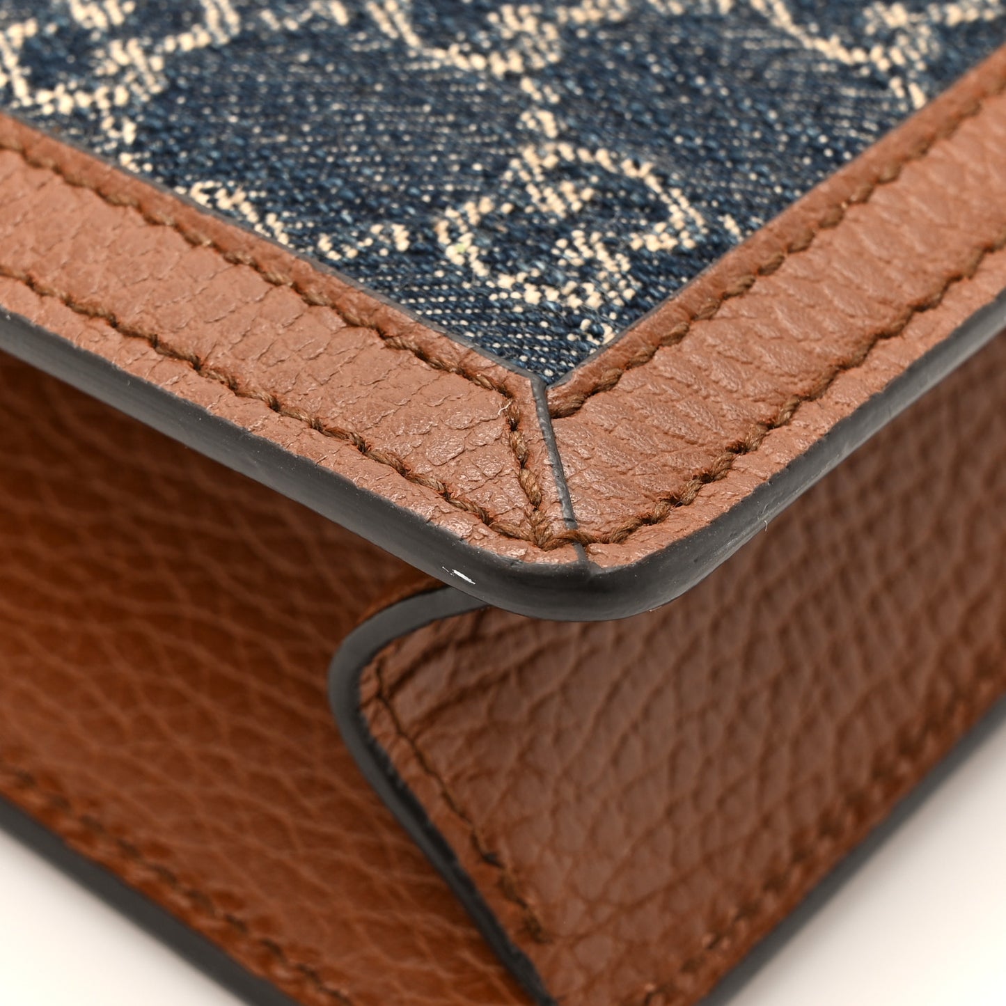New Denim GG Monogram Dollar Calfskin Enamel Mini Dionysus Shoulder Bag Blue Tea Cuir Epilog Electric Blue