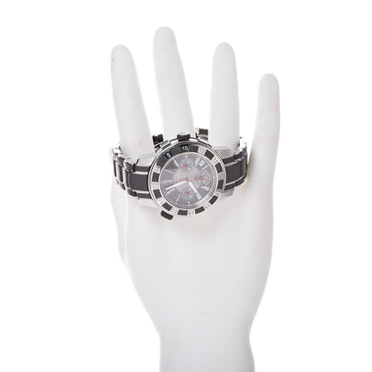 Tiffany Stainless Steel Rubber 42mm Mark T-57 Chronograph Automatic Watch Black 2 of 6