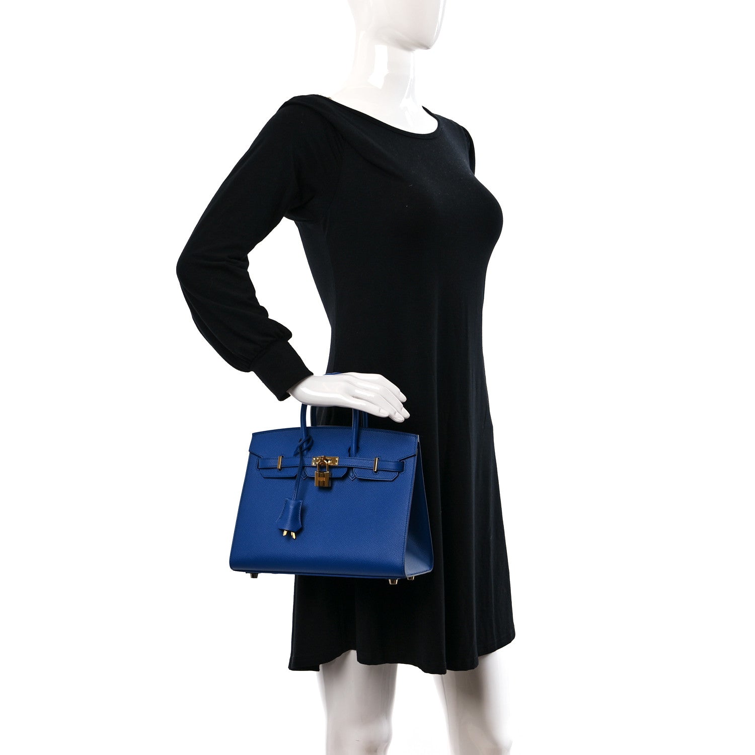 Hermes Epsom Birkin Sellier 25 Bleu France 2 of 12