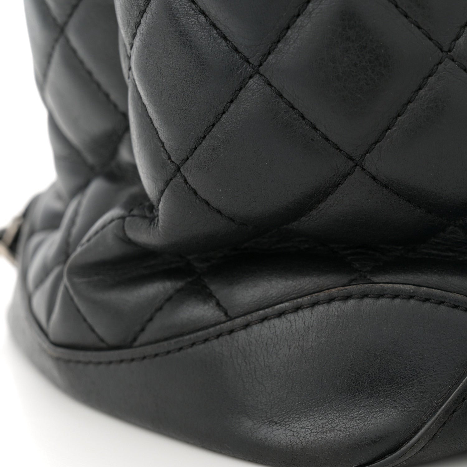 Chanel Calfskin Quilted Large Easy Shopping Tote Black 17 of 19