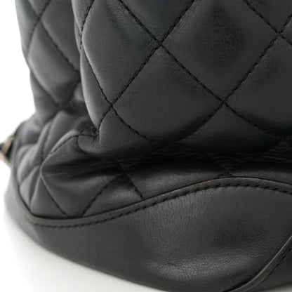 Chanel Calfskin Quilted Large Easy Shopping Tote Black 17 of 19