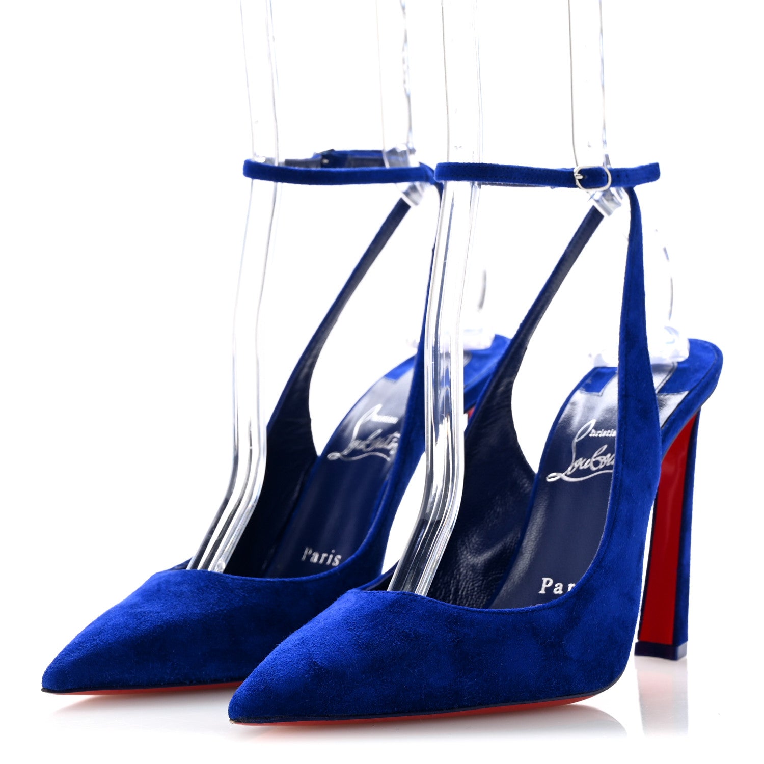 Christian Louboutin Veau Velours Condora Strap 100 Pumps 36.5 Galactiqueen 4 of 11