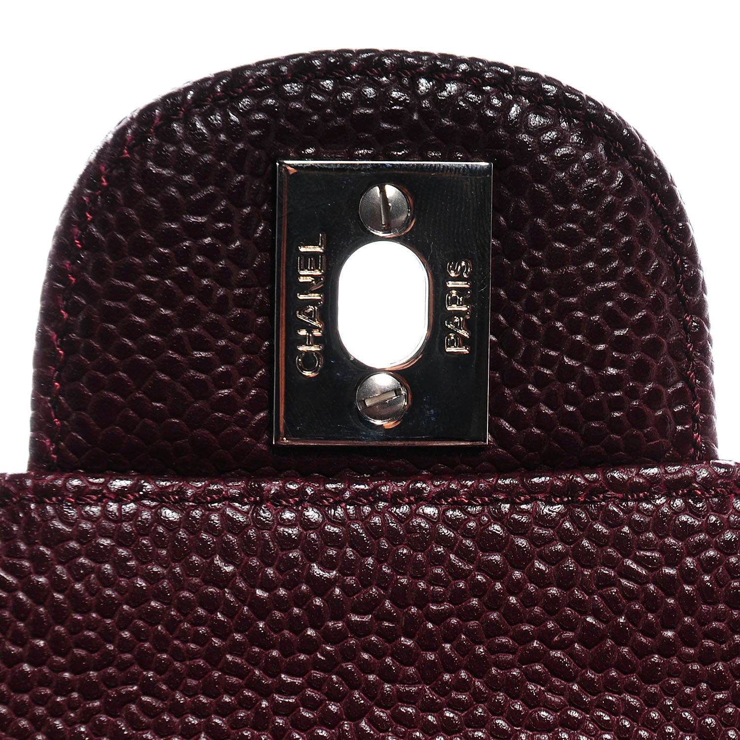 Chanel Caviar East West Flap Bordeaux 7 of 9