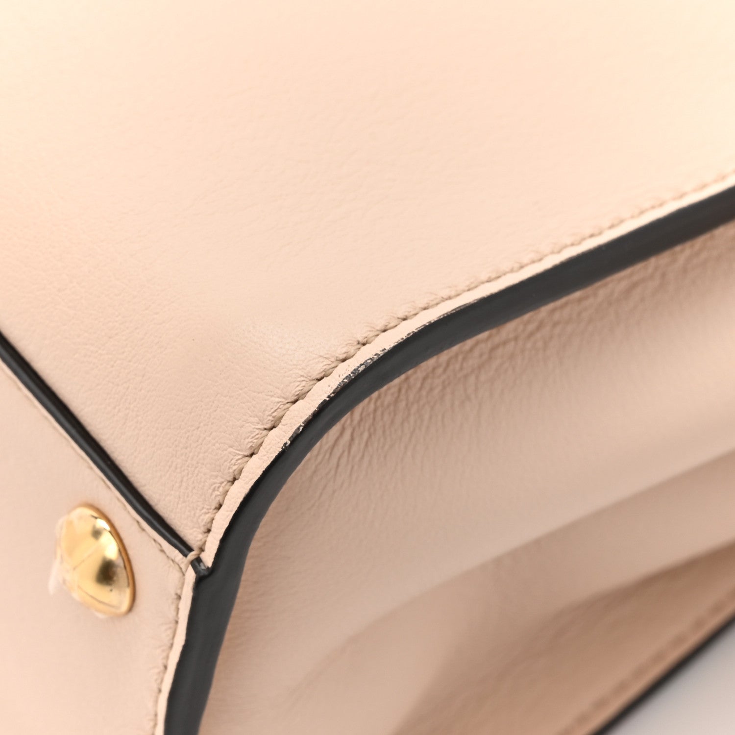 Fendi Nappa Flower Inlay Mini Peekaboo Iconic Satchel Poudre Sand Nuvola Multicolor 12 of 13