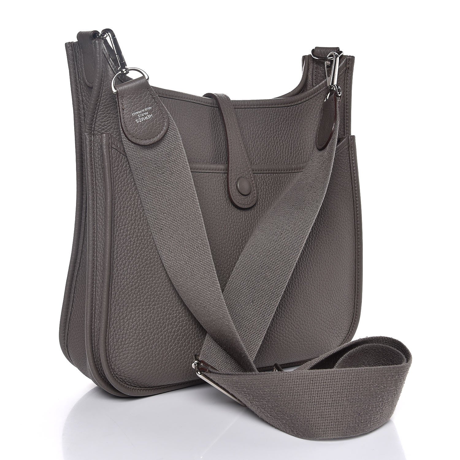Hermes Taurillon Clemence Evelyne III PM Etain 3 of 7