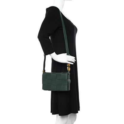 Bottega Veneta Grained Calfskin Maxi Intrecciato Cassette Crossbody Bag Raintree Green 2 of 11