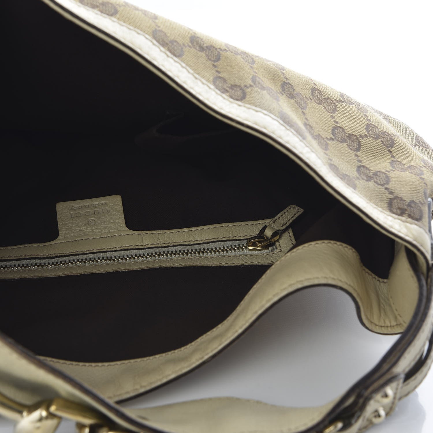 Gucci Monogram Medium Wave Hobo Dark Brown 4 of 10