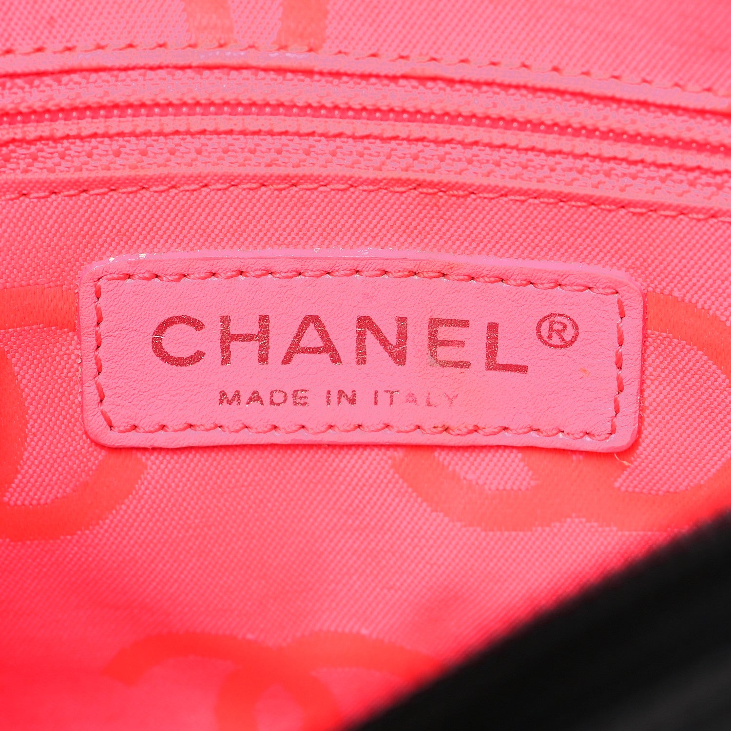 Chanel Calfskin Quilted Cambon Pochette Black White 6 of 9