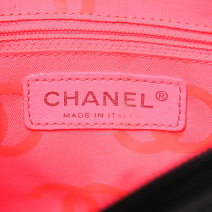 Chanel Calfskin Quilted Cambon Pochette Black White 6 of 9
