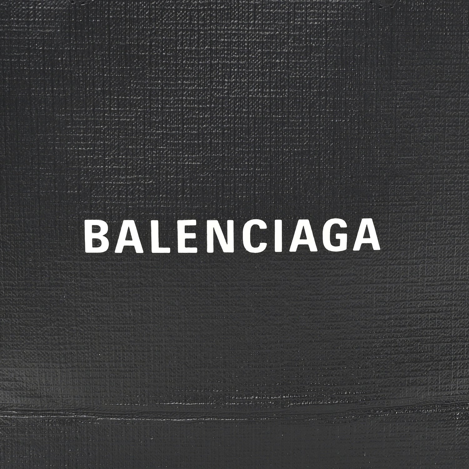 Balenciaga Squared Calfskin Logo North South Shopper Tote XXS Black 8 of 10