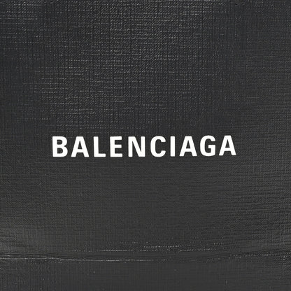 Balenciaga Squared Calfskin Logo North South Shopper Tote XXS Black 8 of 10