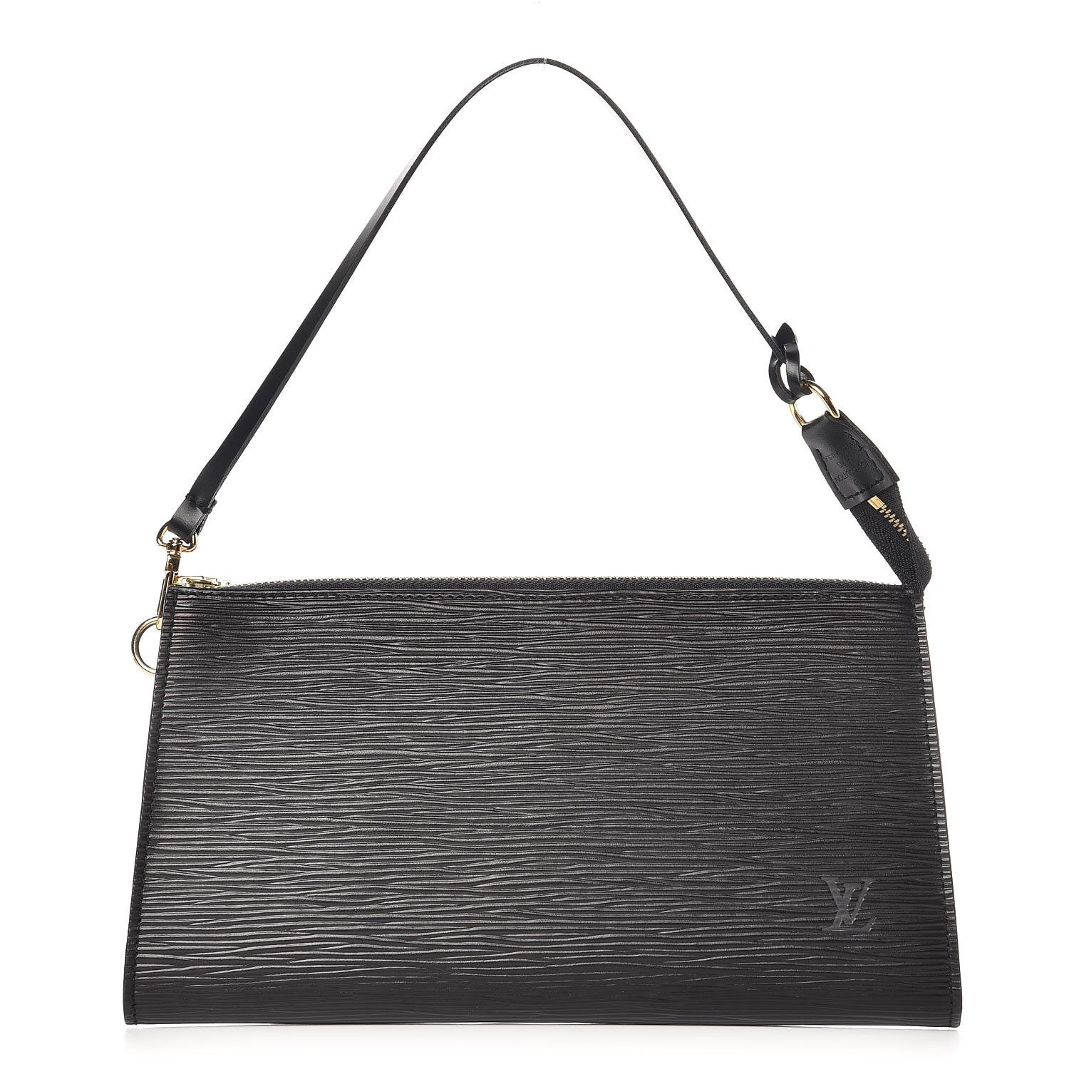 Louis Vuitton Epi Pochette Accessories 24 Black 1 of 7
