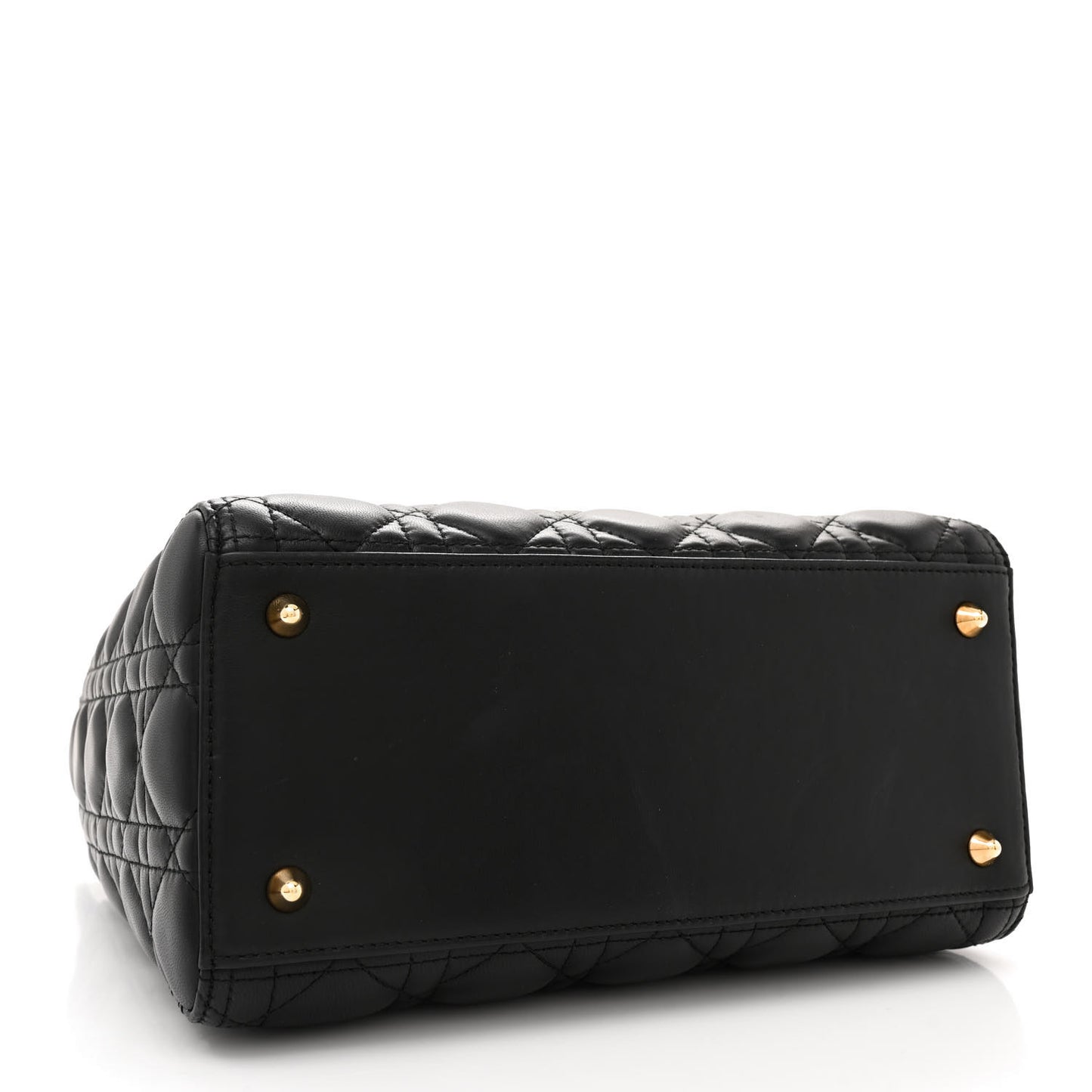 Lambskin Cannage Medium Lady Dior Black