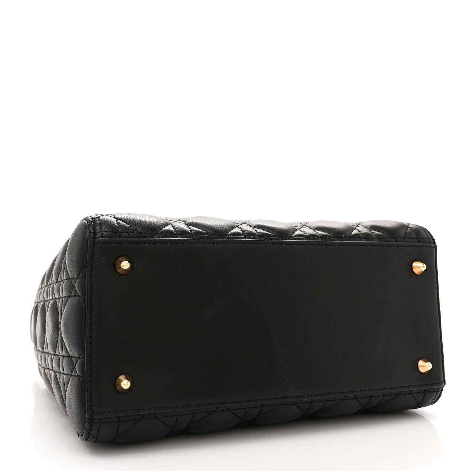 Christian Dior Lambskin Cannage Medium Lady Dior Black 4 of 10