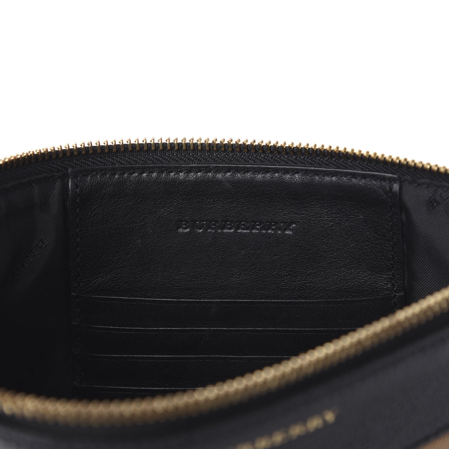 Burberry House Check Derby Peyton Crossbody Clutch Bag Black 8 of 9