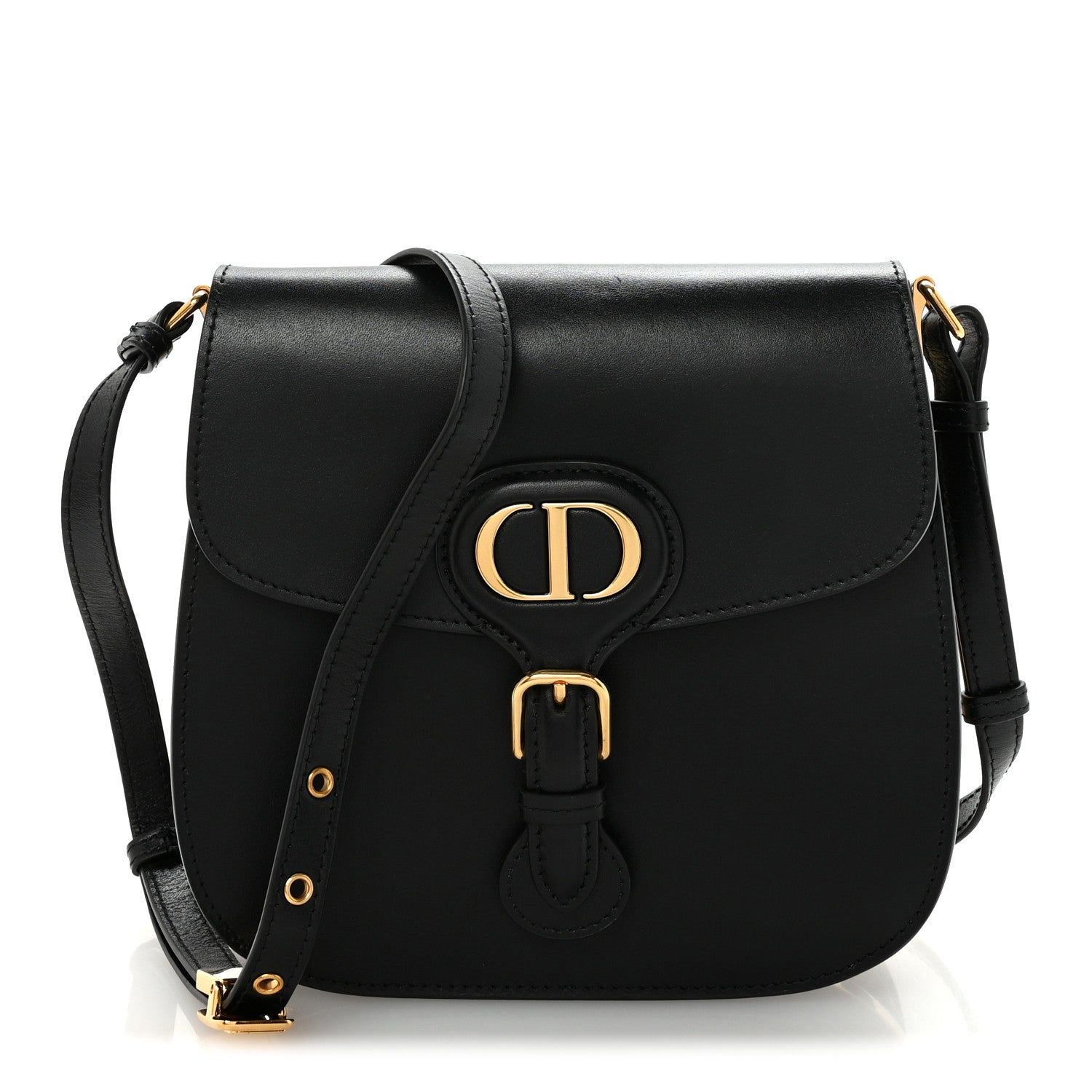 Christian Dior Box Calfskin Medium Bobby Frame Flap Black 1 of 9