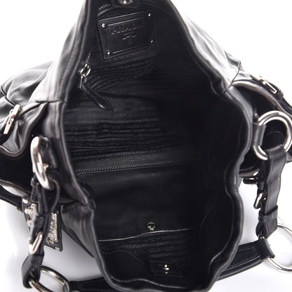 Prada Soft Calf Two Pocket Hobo Nero Black 8 of 8
