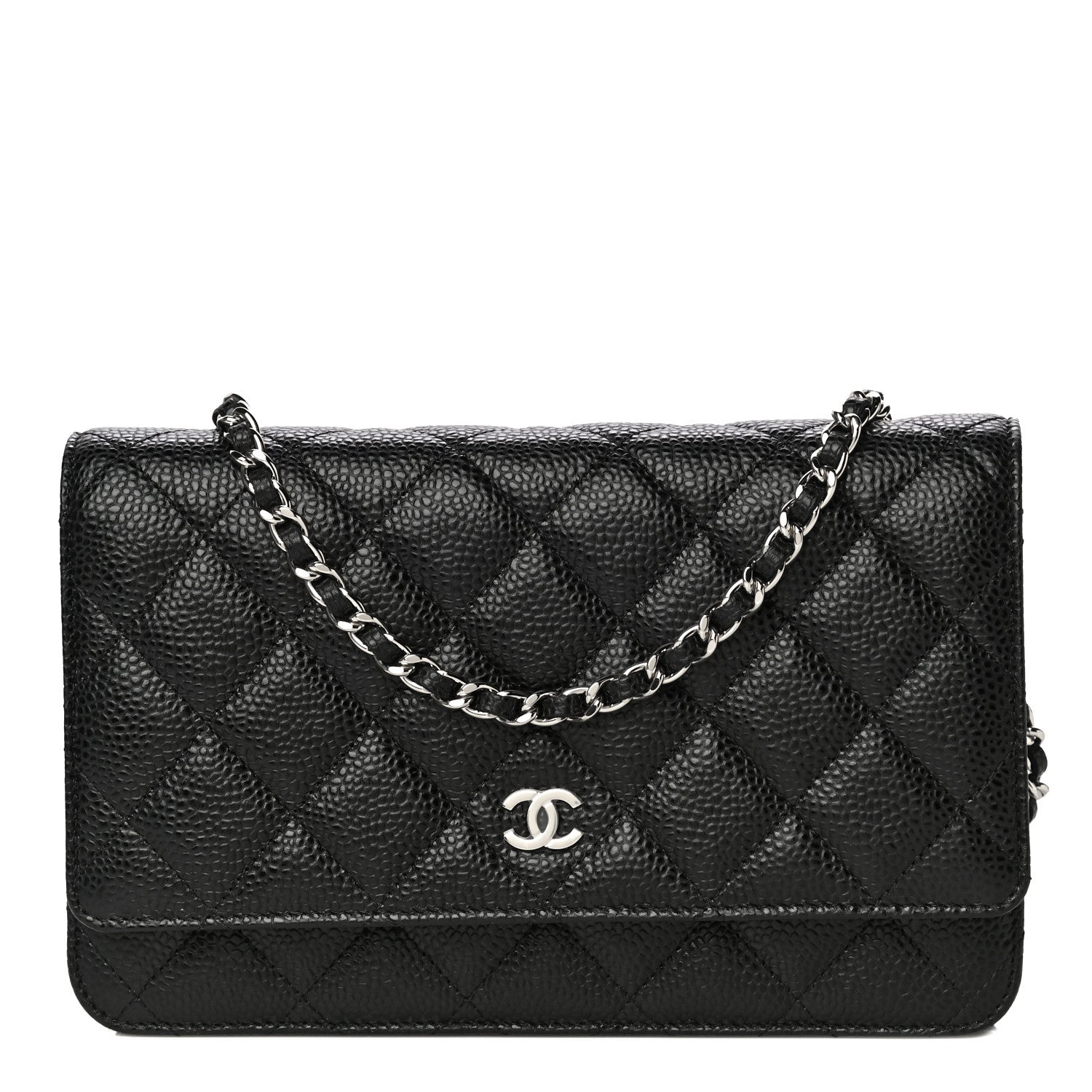 Chanel Caviar Quilted Wallet On Chain WOC Black 1 of 13