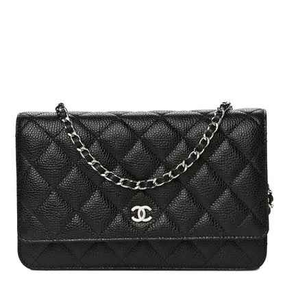 Chanel Caviar Quilted Wallet On Chain WOC Black 1 of 13