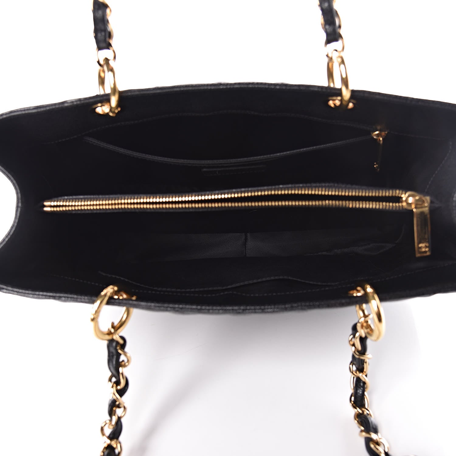 Chanel Caviar Quilted Grand Shopping Tote GST Black 5 of 10