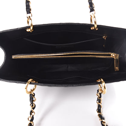 Chanel Caviar Quilted Grand Shopping Tote GST Black 5 of 10