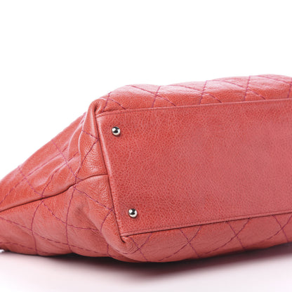 Chanel Glazed Calfskin Large On The Road Tote Red 10 of 11