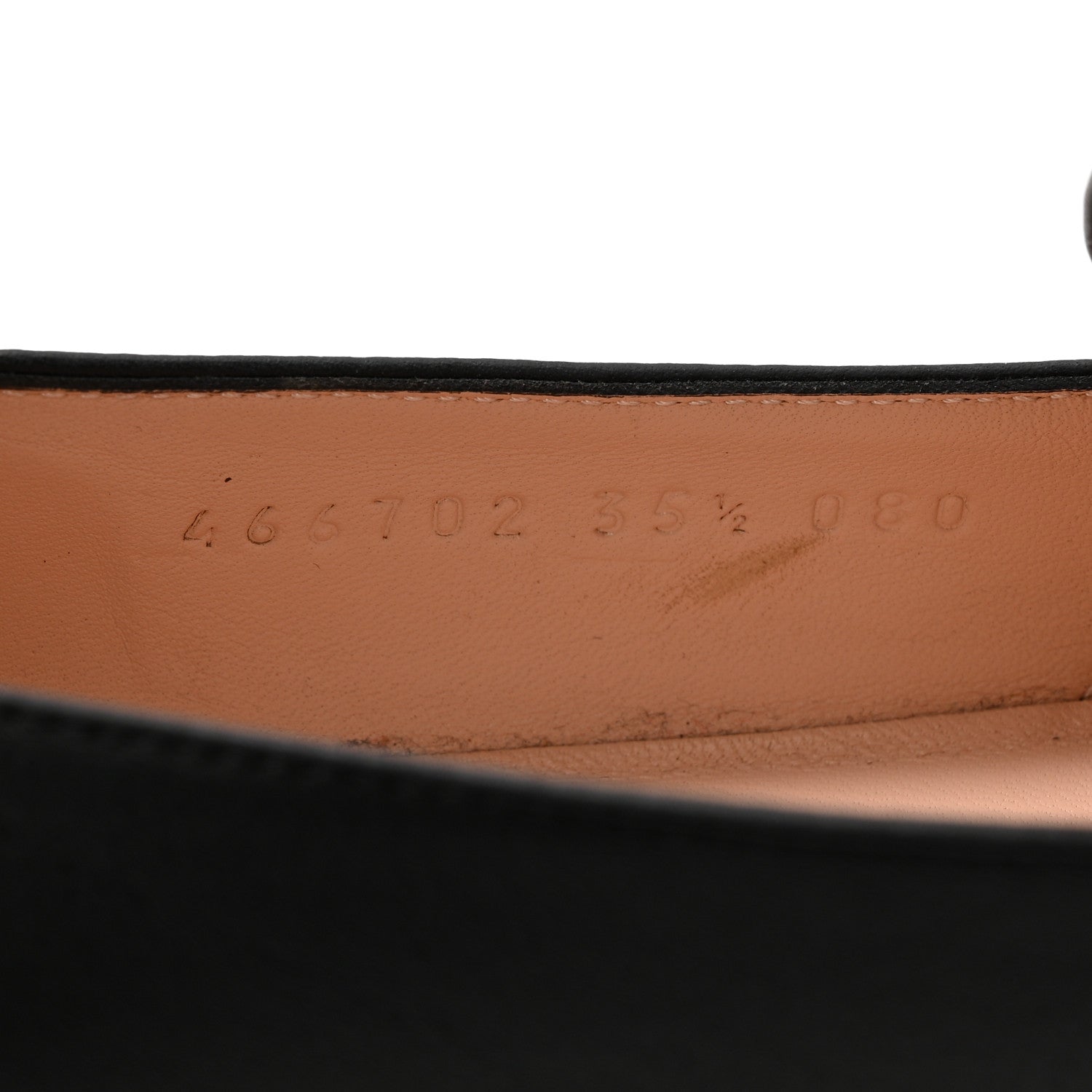 Gucci Calfskin Womens Horsebit Loafers 35.5 Black 10 of 10