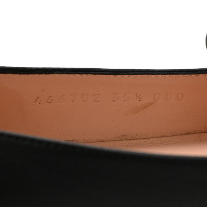 Gucci Calfskin Womens Horsebit Loafers 35.5 Black 10 of 10
