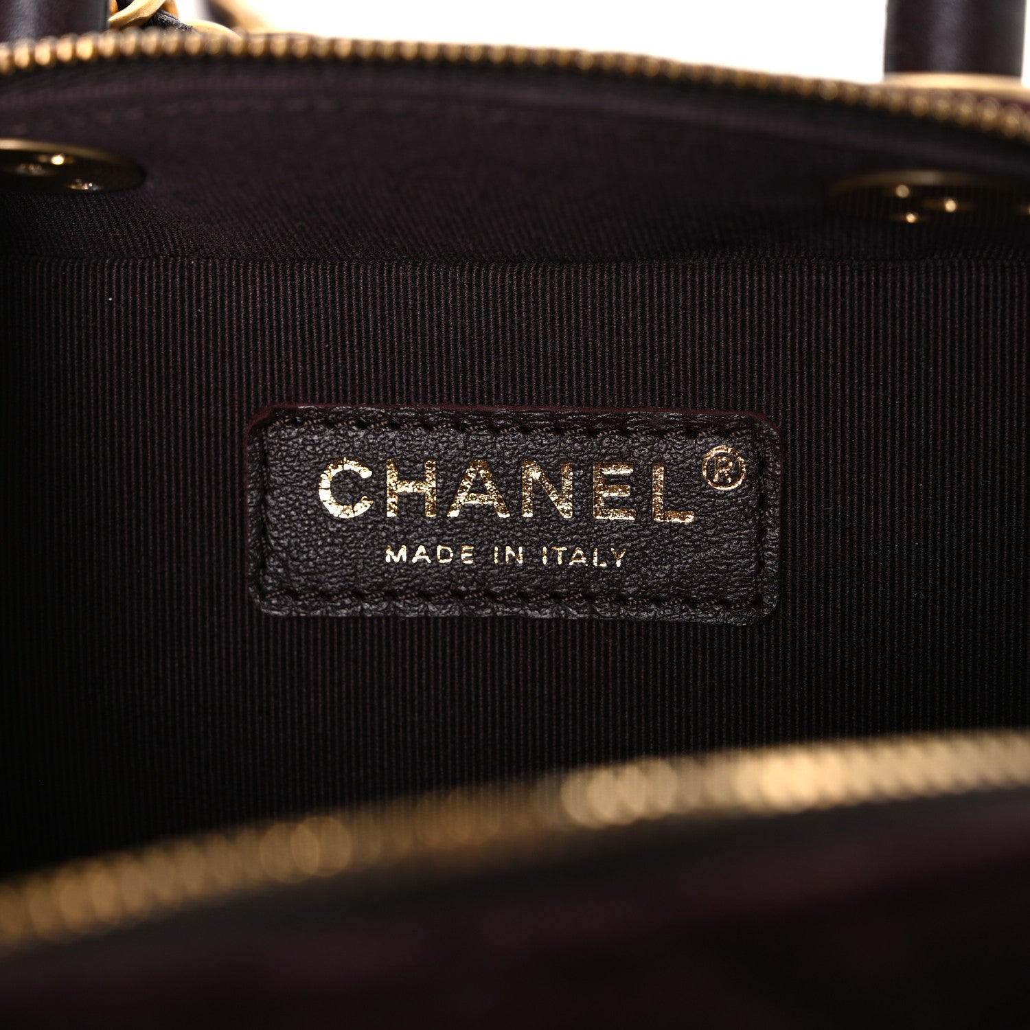 Chanel Velvet Quilted Top Handle Mini Bowling Bag Dark Brown 6 of 11