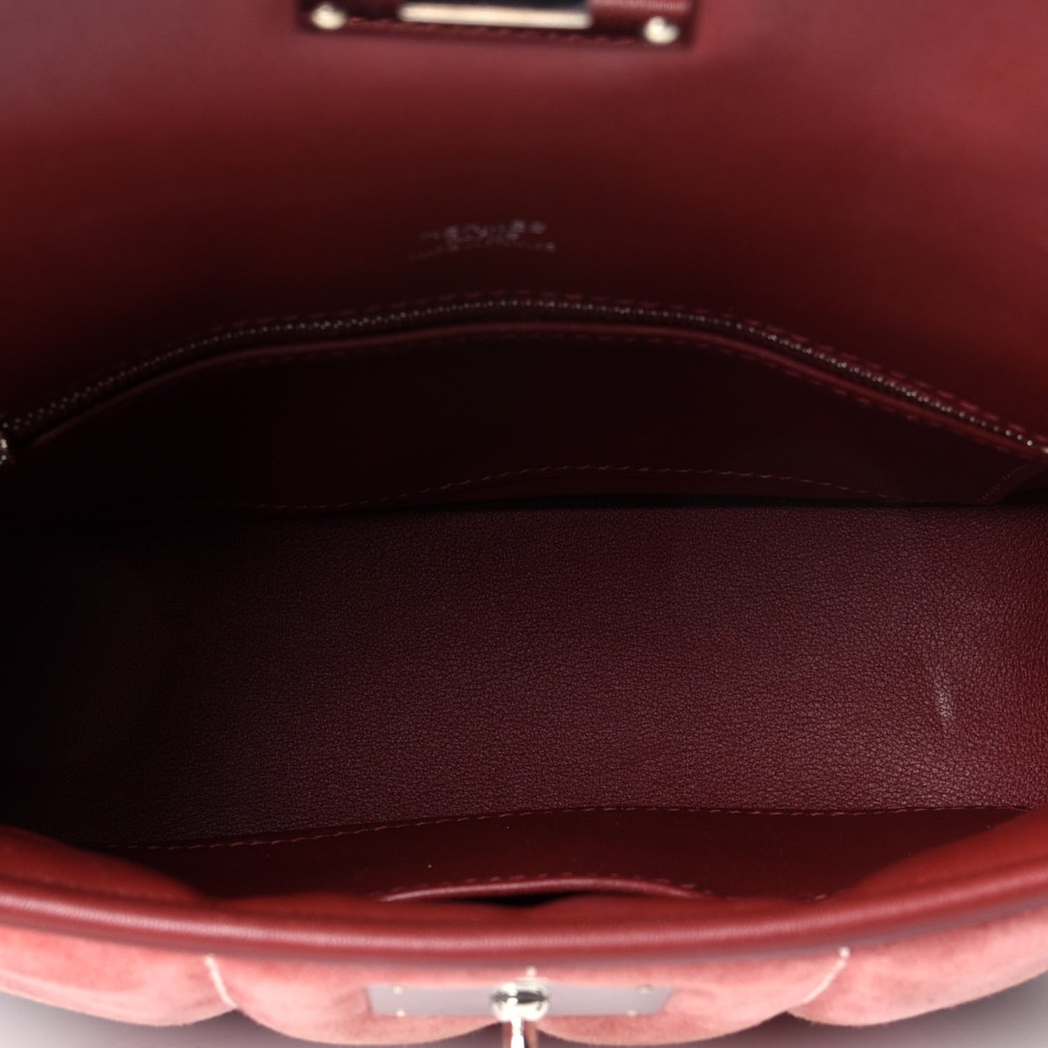 Hermes Swift Veau Doblis Mini Sac Berline 21 Rouge H Rose Indienne 5 of 8